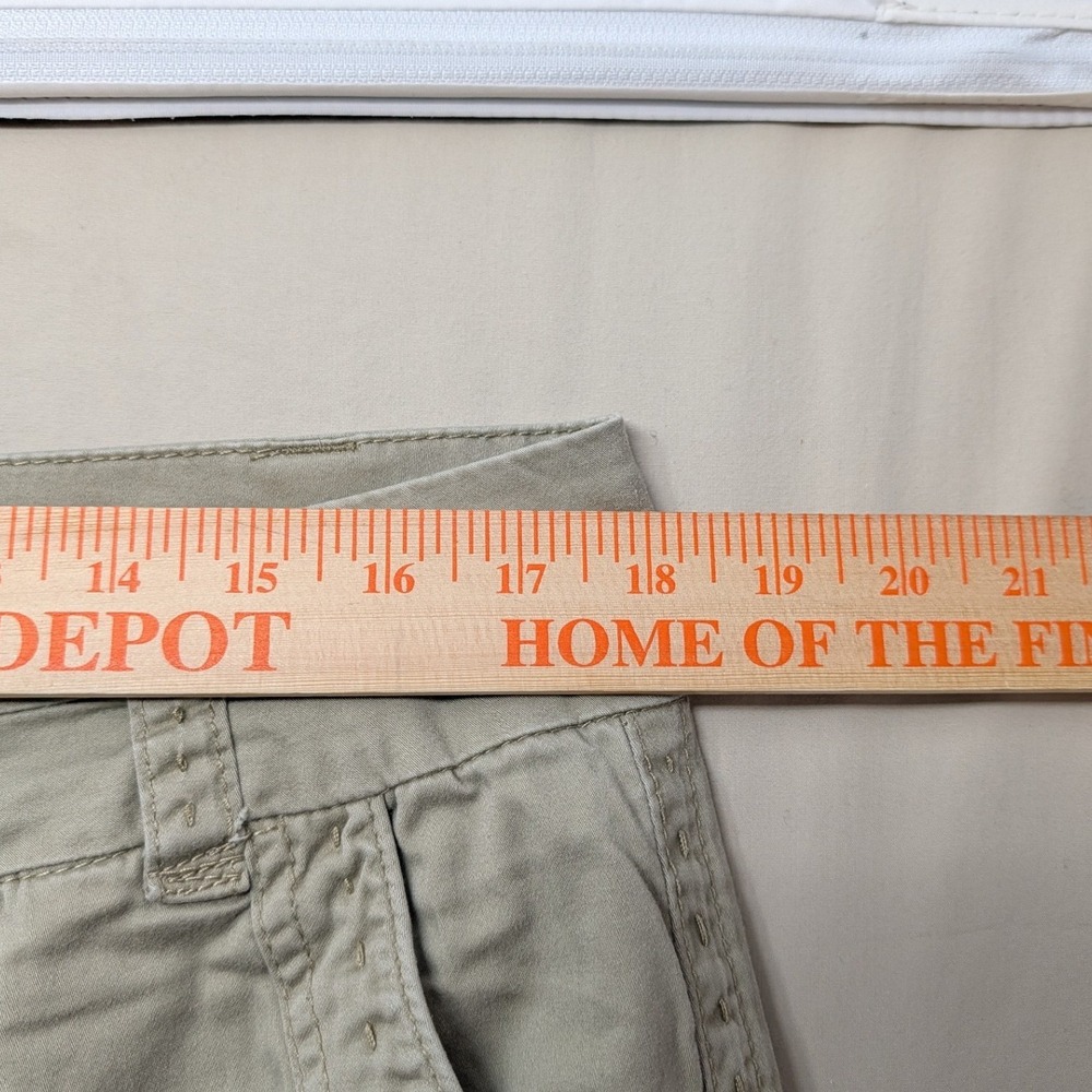 BKE Casuals Serena Khaki Pants Womens 31 Tan Straight Leg Cotton Blend 077370BKR - Picture 13 of 14